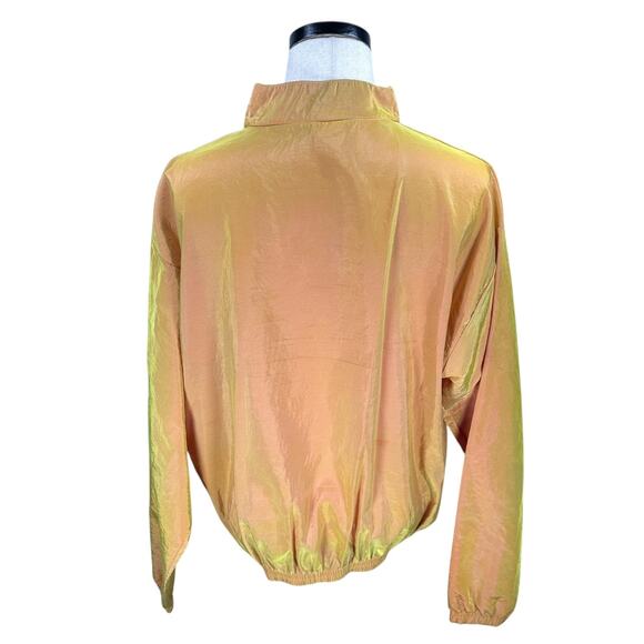 Vintage Star on The Beach Bad Boy Club Windbreaker Chameleon Orange 80s USA Rare - Picture 2 of 12